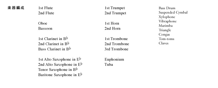 楽器編成